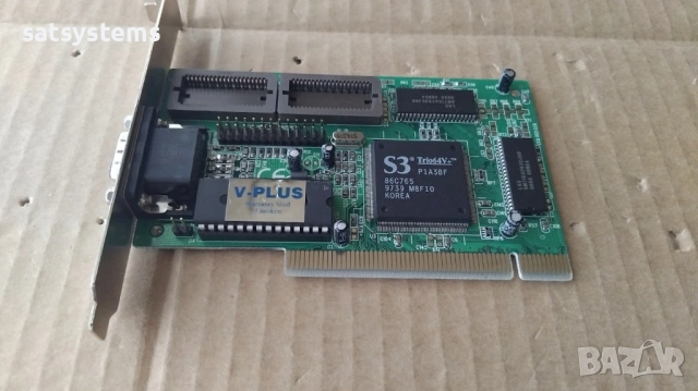Видео карта S3 Trio64V+ V-PLUS 1MB PCI, снимка 5 - Видеокарти - 40461808