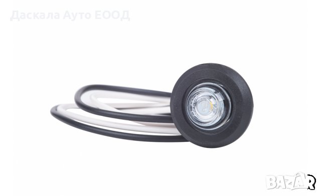 1 бр. кръгли LED ЛЕД габарити БЕЛИ за ролбар Eagle Eye 12-24V , Полша, снимка 2 - Аксесоари и консумативи - 37339267