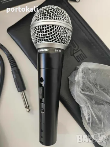 +Гаранция! НОВ! Професионален вокален динамичен микрофон с кабел Shure SM58, снимка 4 - Микрофони - 50001911