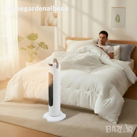 Вентилаторна керамична печка 1500W с дистанционно + Подарък олекотен юрган 200x220 см, снимка 3 - Отоплителни печки - 54142851