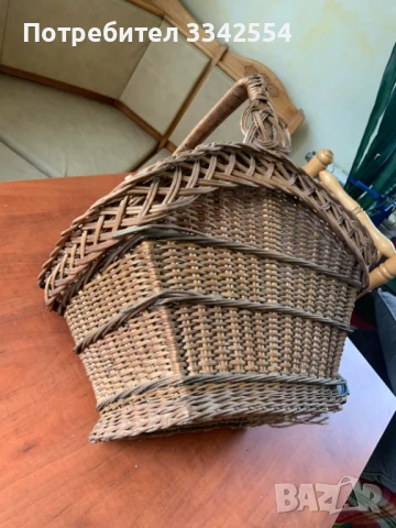 КОШНИК КОШНИЦА ПЛЕТЕН СТАРИНЕН ГОЛЯМ, снимка 3 - Други ценни предмети - 51169813