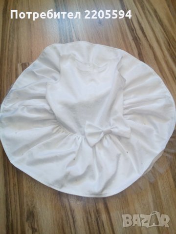 Сатенена бяла рокличка, снимка 4 - Детски рокли и поли - 29439735