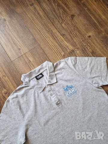 Страхотна мъжка тениска KARL LAGERFELD размер L , снимка 3 - Тениски - 51403985