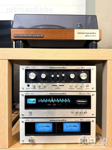 🔉ТОП ретро колекционерски аудио сет MARANTZ - стъпало, пред, тунер и грамофон🔈