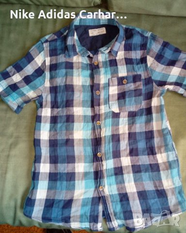 Zara - момчешка риза, супер запазена!, снимка 1 - Детски ризи - 31885559