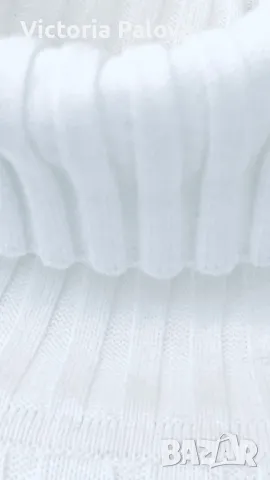 Елегантно  бяло поло високо качество, снимка 5 - Блузи с дълъг ръкав и пуловери - 49327363