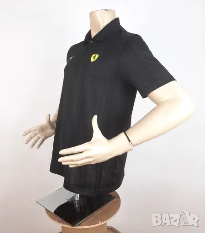 Puma x Ferrari - Оригинална мъжка тениска с яка размер M, снимка 4 - Тениски - 50392247