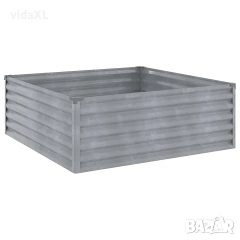 vidaXL Градинска повдигната леха 100x100x36 см кортенова стомана, снимка 3 - Саксии и кашпи - 56146195