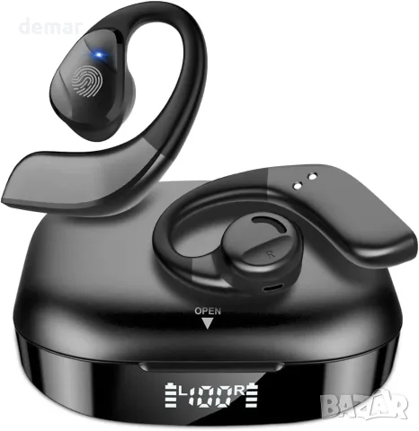 Безжични слушалки Golvery Bluetooth 5.3 с отворен дизайн и DSP микрофон