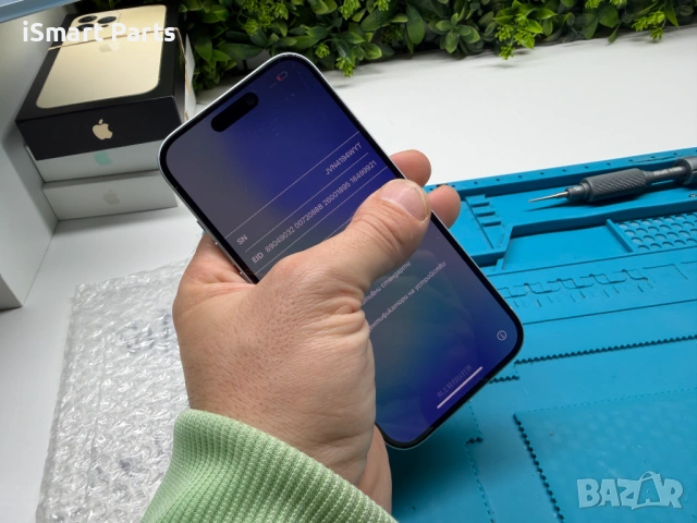 Оригинален дисплей за iPhone 15 (със рамка)BLUE, снимка 2 - Резервни части за телефони - 53951035