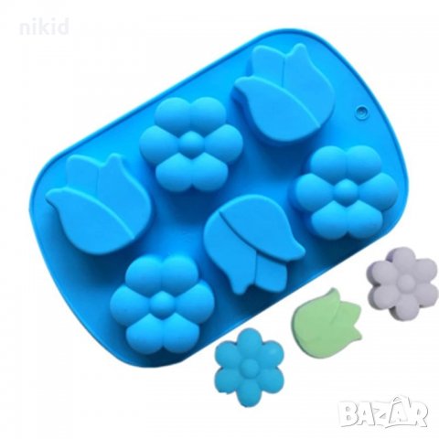 едро цвете лале силиконов молд форма калъп сапун гипс шоколад, снимка 2 - Форми - 33704861