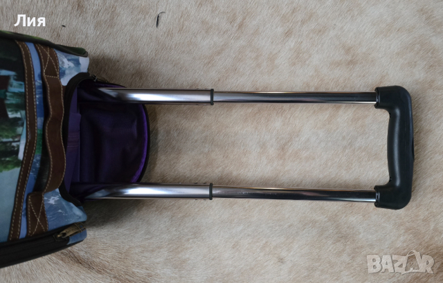 Пътна чанта с колелца и телескопична дръжка Paul Smith, снимка 9 - Чанти - 44676052