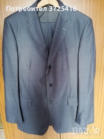 Тъмно сив елегантен костюм нов сако и панталон, снимка 1 - Костюми - 42252169