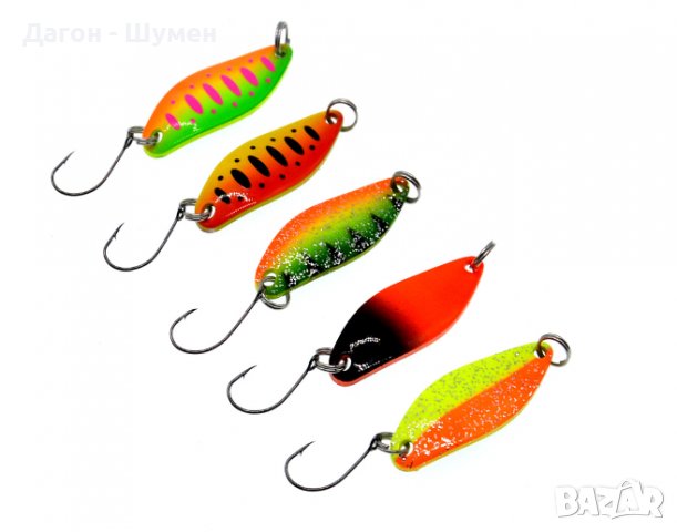 Комплект от 5 бр. клатушки - 3.5 гр./4.5 см., снимка 2 - Стръв и захранки - 38943312