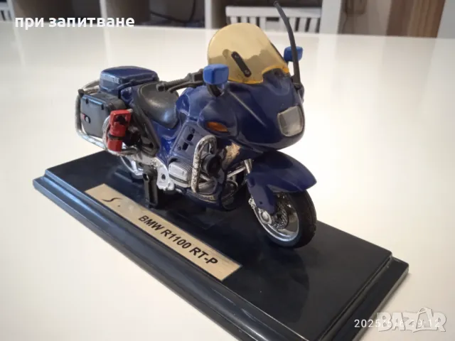 Мотор 1/18, BMW R 1100- RT-P, Maisto и Мотор POLISTIL 1/15 BMW R 75/5 POLICE, винтидж, снимка 5 - Колекции - 50180152