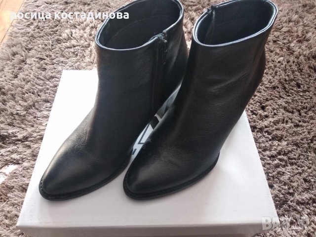 Дамски кожени боти № 38, снимка 2 - Дамски боти - 44353165