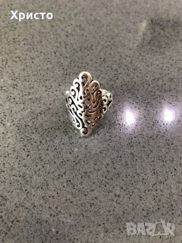 Сребърен пръстен за жена много стилен - 925, снимка 2 - Пръстени - 29459677