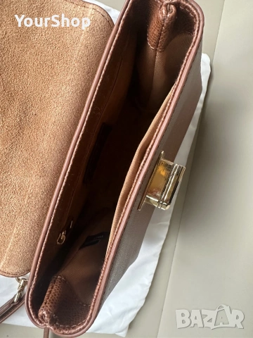 Дамска чанта Furla 1927 в кафяв цвят, снимка 7 - Чанти - 54061430