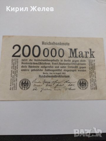 Райх банкнота - Германия - 200 000 марки / 1923 година - 17928, снимка 7 - Нумизматика и бонистика - 31031211