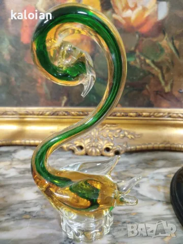 Murano, великолепието на авторското стъкло. Пепелник гондола 60лв, бонбониера 80. Лебеда 45. Размери, снимка 6 - Декорация за дома - 48374788