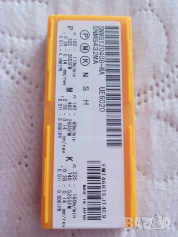 Комплект от 10 броя стругарски пластини DIA EDGE SNMG120408 MA UE6020, снимка 2 - Стругове - 53911695