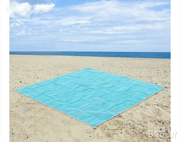 Постелка за плаж незадържаща пясък - размер 200 x 140 см, снимка 2 - Други - 54108325