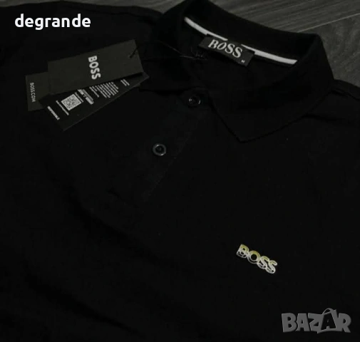  ♣️Мъжка Тениска Boss налична в БЯЛО и ЧЕРНО , снимка 5 - Тениски - 54056498