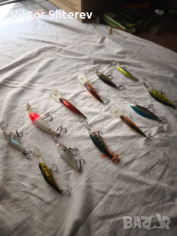 Комплект 12 бр. воблери – 5x Bassdream, 4x Rapala, 2x Salmo, Cordell, снимка 2 - Такъми - 55978942