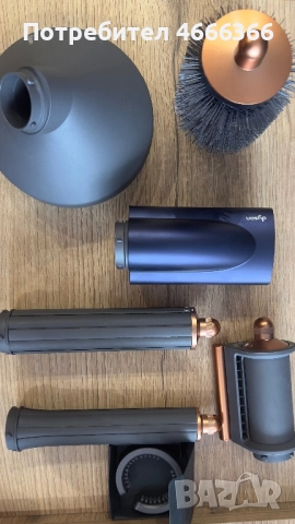 Dyson Маша за коса + сешоар с всички приставки, снимка 3 - Друга електроника - 52620422