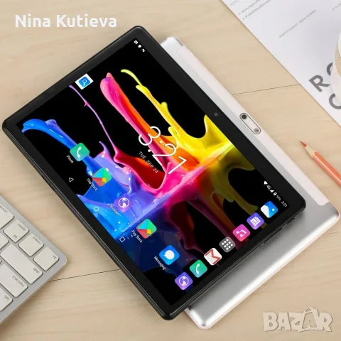 Таблет с калъм + SIM  карта, снимка 5 - Таблети - 56445080