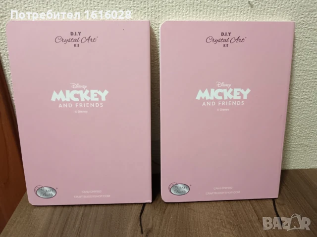 Комплект тефтер на Мини Маус с диамантени камъни на корицата., снимка 13 - Гоблени - 50676430