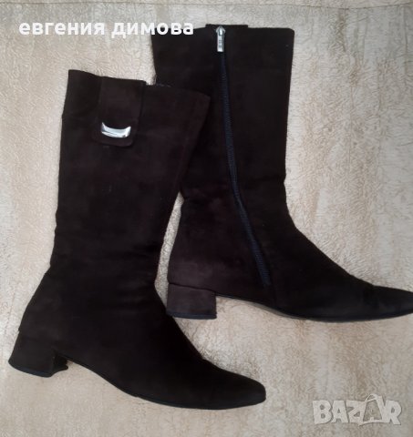 Ботуши естествен велур , снимка 1