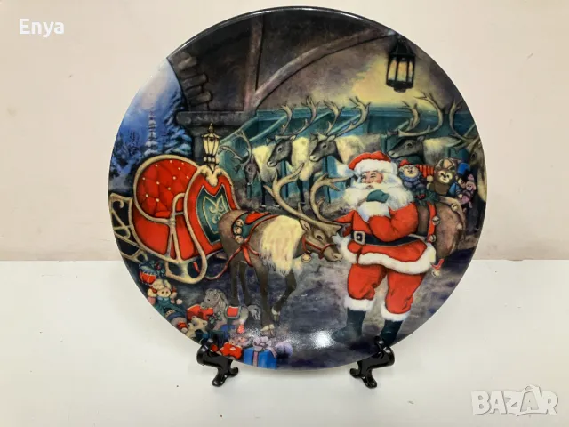 Коледна порцеланова чиния