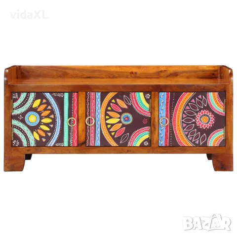 vidaXL Шкаф за обувки със съхранение Многоцветен 90 x 35 x 40 см, снимка 3 - Шкафове - 56147498