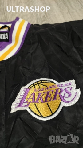 Оригинално мъжко бомбър яке Primark x LA Lakers NBA x LeBron James XL, снимка 7 - Якета - 52877083