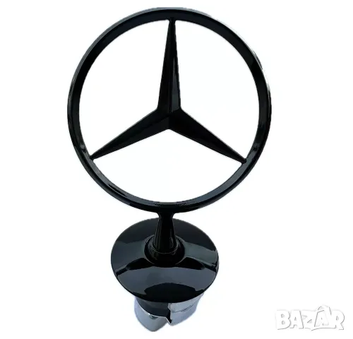 емблема за Мерцедес Mercedes-Benz 44mm черен гланц S E C CLK