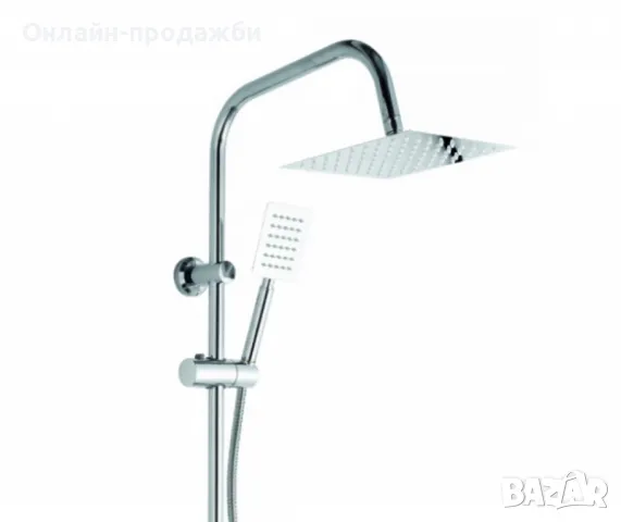 Хромиран горен душ комплект, смесител тип дъждовен душ Schütte, снимка 5 - Други стоки за дома - 48951518