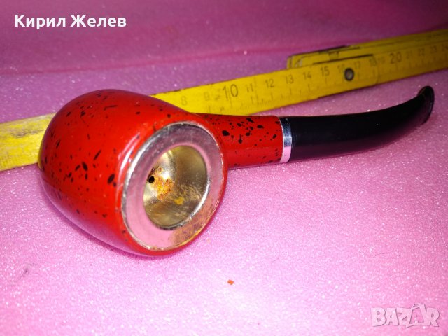 СТАРА ЛУЛА КЛАСИЧЕСКИ РЕТРО МОДЕЛ МЕТАЛНА ЗАПАЗЕНА 22814, снимка 8 - Лули - 44150265