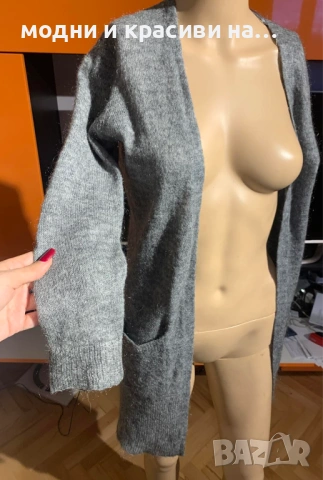 Дълга жилетка мохер и вълна Esprit, S, снимка 2 - Жилетки - 53043633