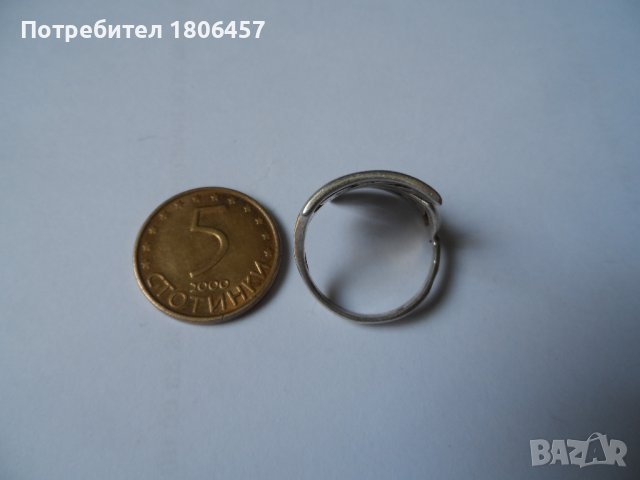 сребърен пръстен Г, снимка 3 - Пръстени - 42046629