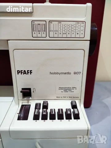 Метална шевна машина PFAFF hobby matic 907 , снимка 4 - Шевни машини - 55889822