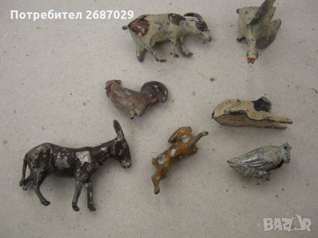 7 бр. стари оловни части от фигурки, фигури, фигура, снимка 6 - Други ценни предмети - 31623760