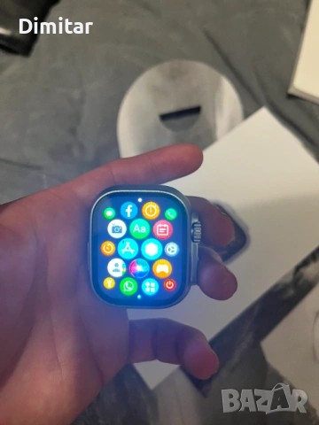 Apple Watch Ultra 3 – отличен, пълен комплект, ТОП цена, снимка 3 - Смарт гривни - 54115062