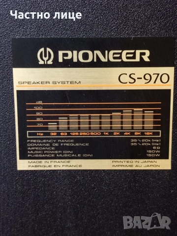 Трилентови Тонколони"Pioneer"CS-970, снимка 6 - Тонколони - 54145967