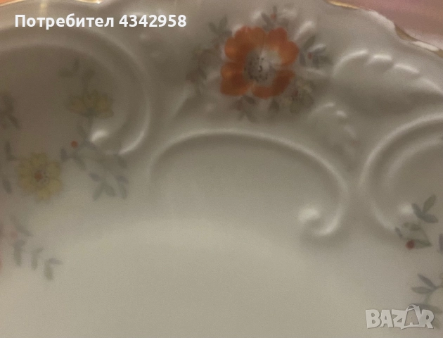 Bareuther.1937-1945г. Порцеланова чиния., снимка 5 - Антикварни и старинни предмети - 52382699