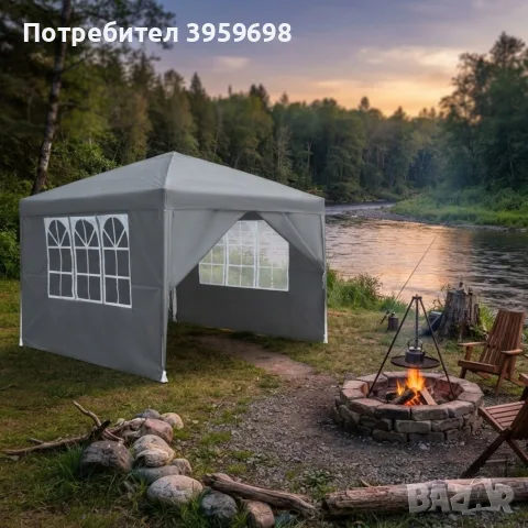 градинска шатра 3х3метра, снимка 3 - Градински мебели, декорация  - 55790784