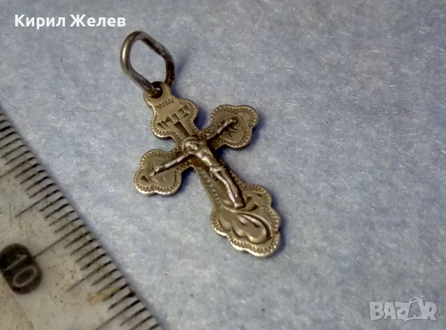 СТАРО РУСКО ПРАВОСЛАВНО СРЕБЪРНО РАЗПЯТИЕ КРЪСТЧЕ СРЕБРО 925 РМФАЗ - РЪЧНА ХУДОЖЕСТВЕНА РАБОТА 50108, снимка 10 - Антикварни и старинни предмети - 50542216
