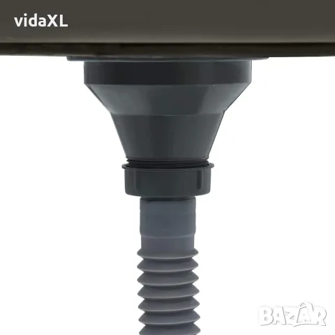 vidaXL Ръчно изработена кухненска мивка, черна, неръждаема стомана, снимка 7 - Мивки - 56147709