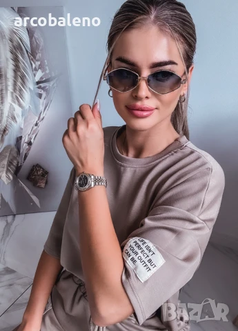 Дамски летен комплект / блуза + шорти FANGO, снимка 5 - Комплекти - 50622452