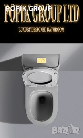 Дизайнерски моноблок WC с модерен дизайн - soft close, висок клас , снимка 2 - Други - 54005109